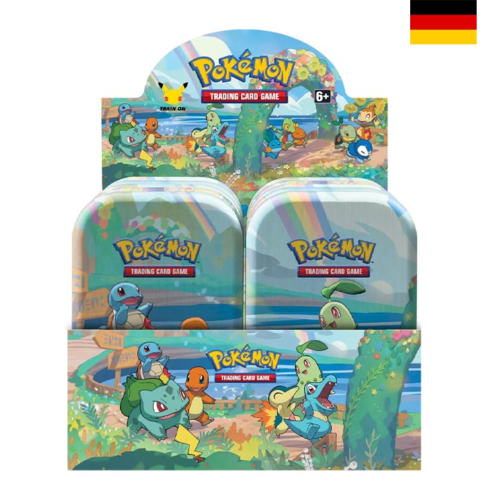 Pokemon Celebrations Mini Tin Display - Deutsch