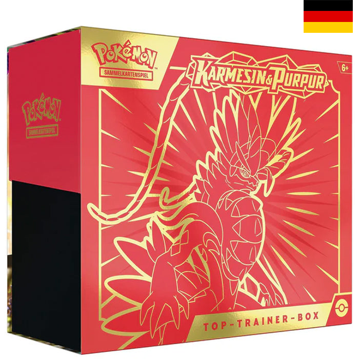 Karmesin & Purpur - Koraidon Top Trainer Box - Deutsch