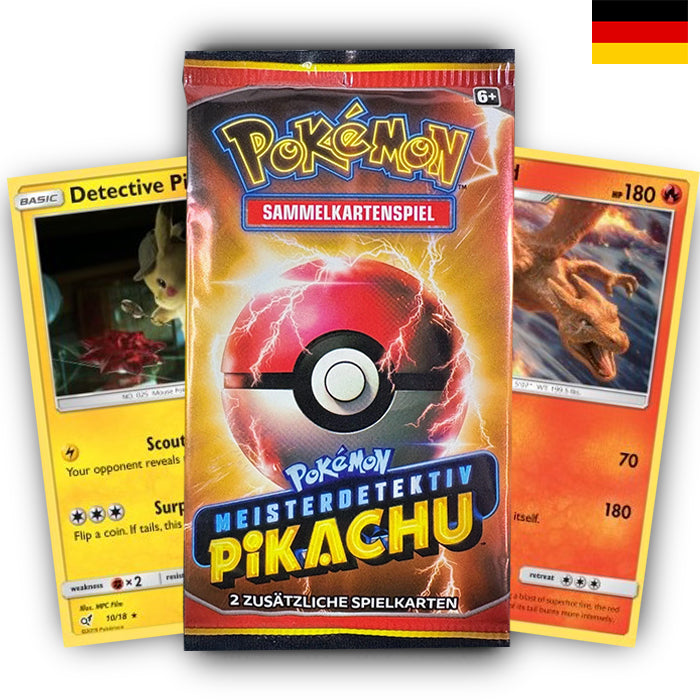Meisterdetektiv Pikachu Booster (2 Karten) - Deutsch