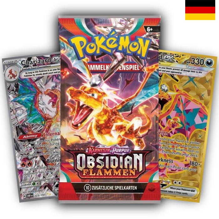 Karmesin & Purpur - Obsidian Flammen Booster - Deutsch