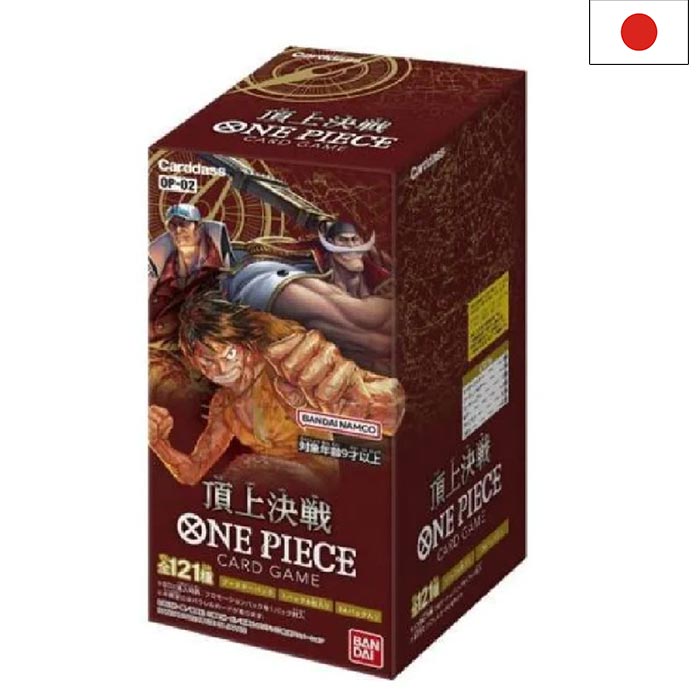 One Piece Card Game OP-02 Paramount War Display - Japanisch