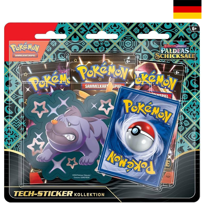 Karmesin & Purpur Paldeas Schicksale Tech Sticker Collection - Deutsch