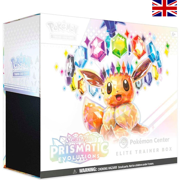 Scarlet & Violet - Prismatic Evolutions Pokemon Center Elite Trainer Box - Englisch (incl. Acryl Case)