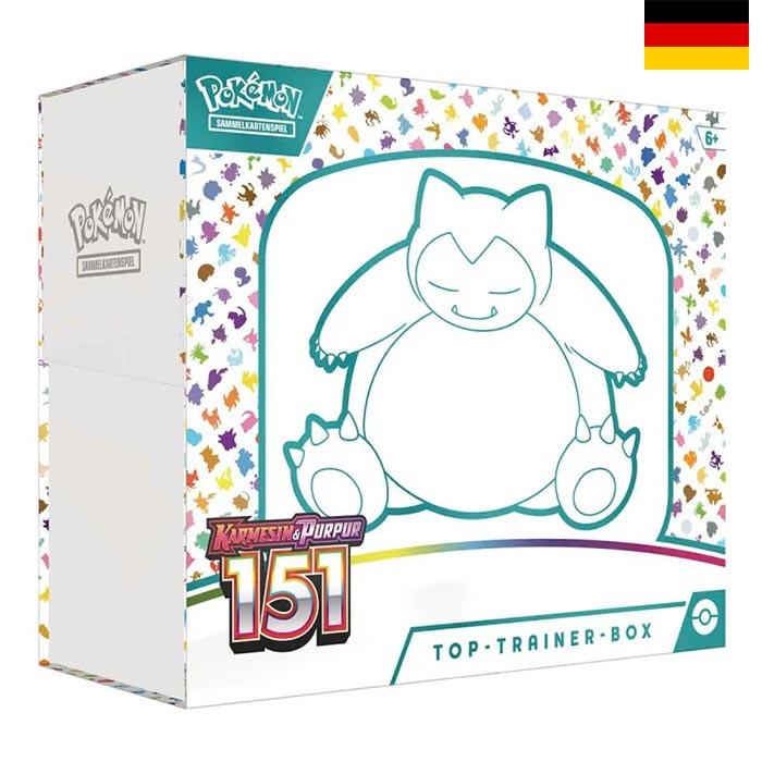 Karmesin & Purpur - Pokémon 151 Top Trainer Box - Deutsch