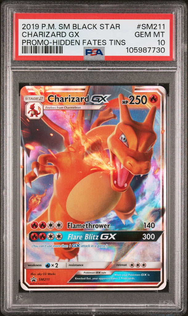 Charizard GX 2019 211 PSA 10 - Englisch