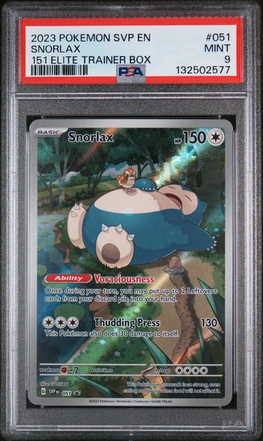 Snorlax 2023 51 PSA 9 - Englisch