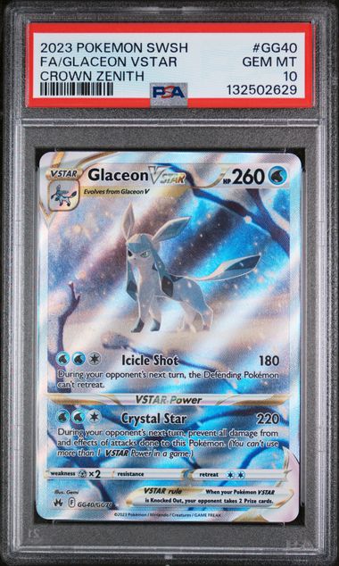Glaceon VSTAR 2023 GG40 PSA 10 - Englisch
