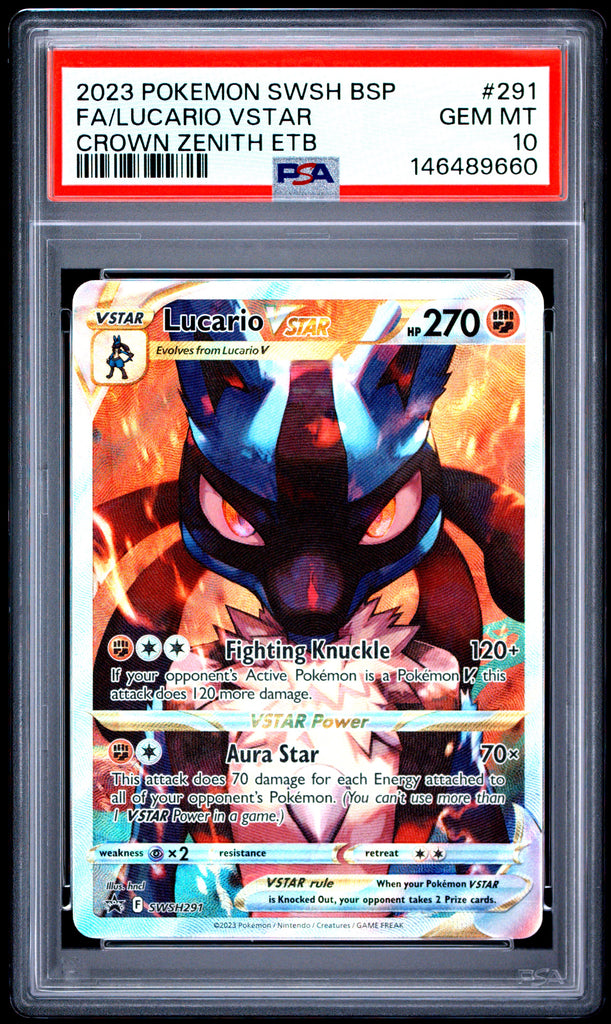 Lucario VSTAR 2023 291 PSA 10 - Englisch