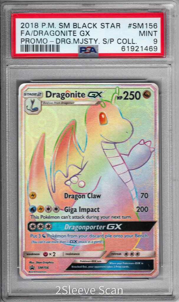 Dragonite GX 2018 SM156 PSA 9 - Englisch