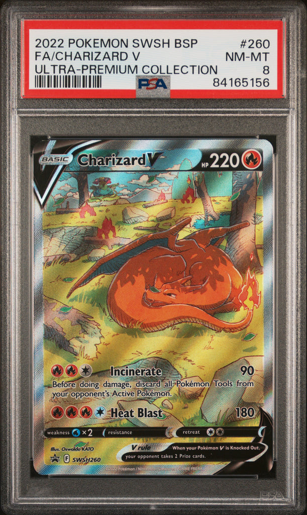 Charizard V 2022 260 PSA 8 - Englisch
